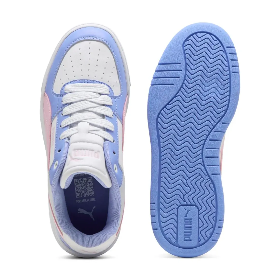 Sneakers sportive Bambina Multicolore con lacci Puma Caven III Block