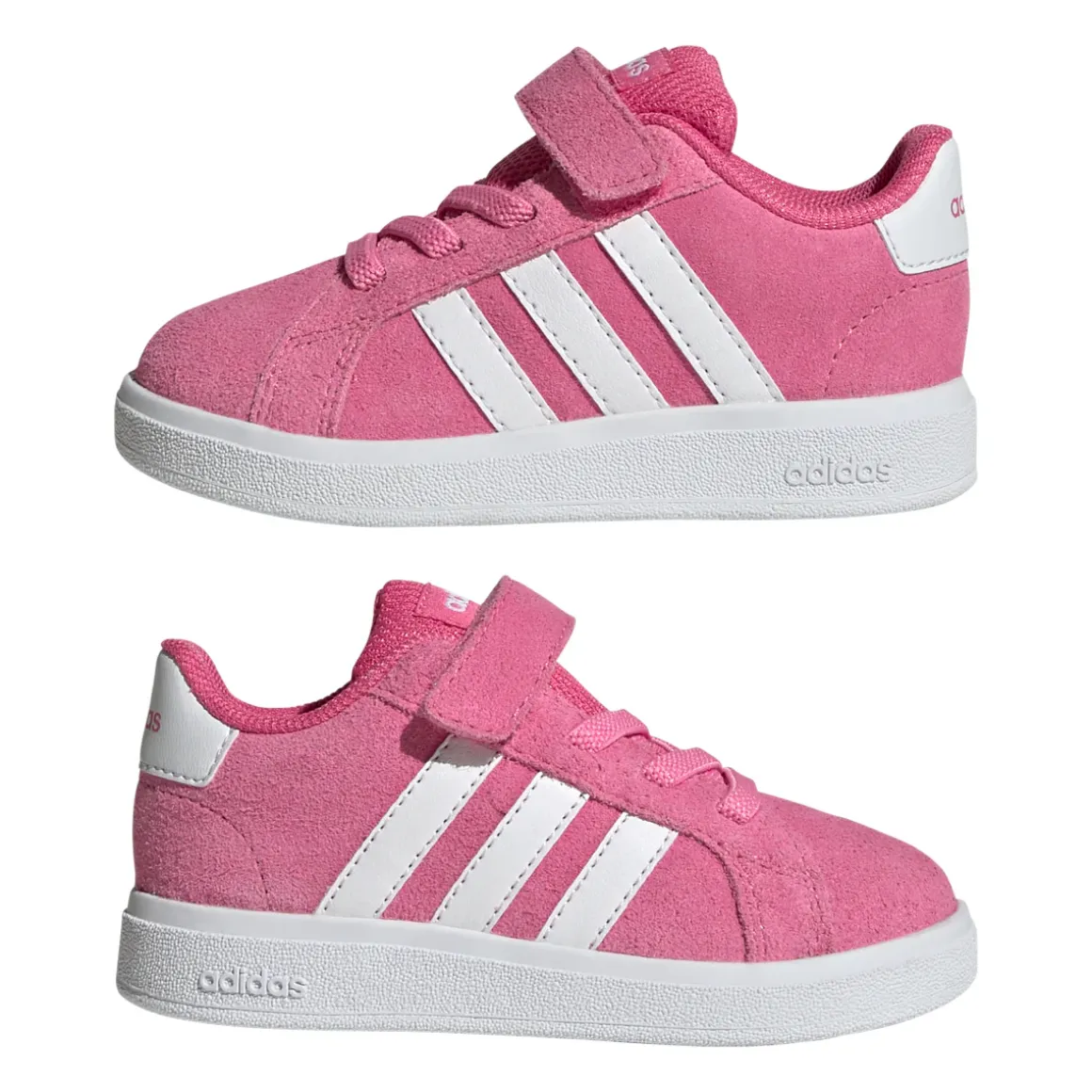 Sneakers Sportive Bambina Rosa effetto scamosciato con strappo adidas