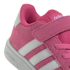 Sneakers Sportive Bambina Rosa effetto scamosciato con strappo adidas