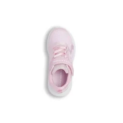 Sneakers sportive Bambina Rosa glitterate chiusura a strappo Skechers