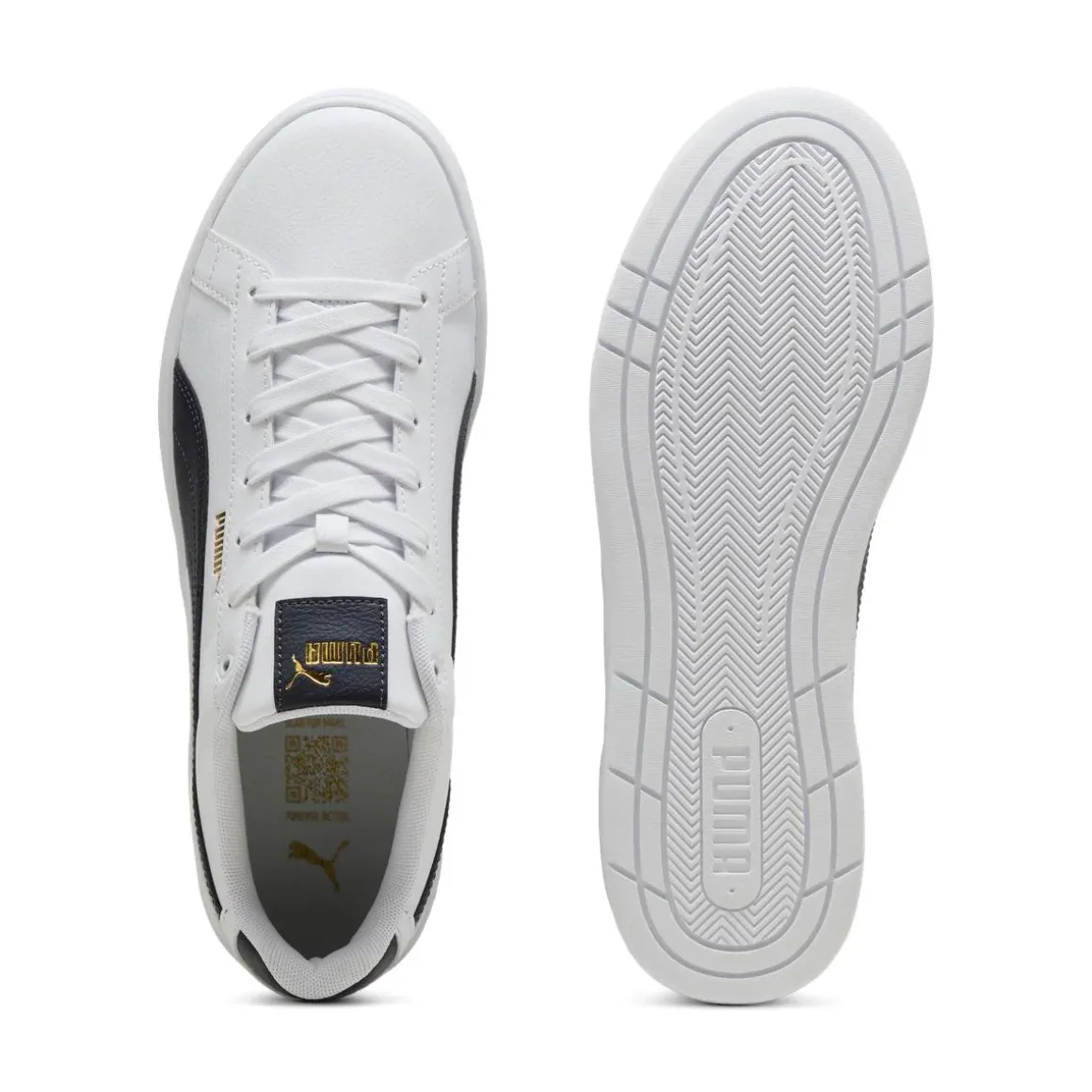 Sneakers sportive bianche da Uomo con dettagli blu Puma Club II