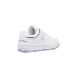 Sneakers sportive bianche da Donna con profili lilla Champion
