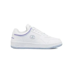 Sneakers sportive bianche da Donna con profili lilla Champion