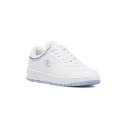 Sneakers sportive bianche da Donna con profili lilla Champion