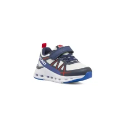 Sneakers sportive bianche e blu da Bambino in con strappo Ducati