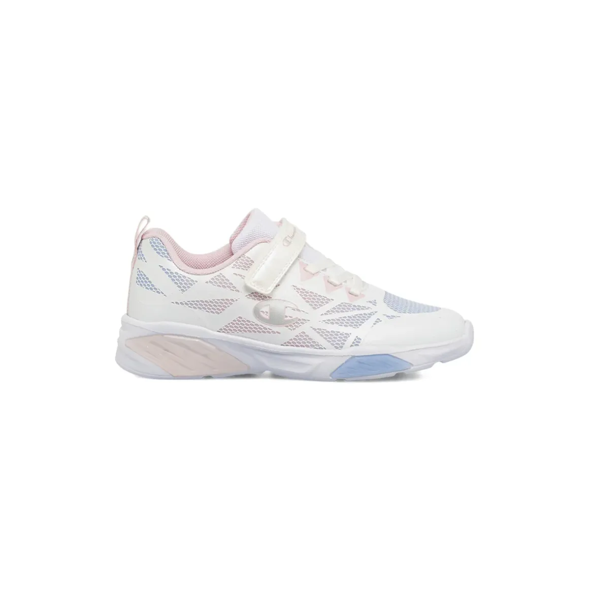 Sneakers sportive bianche e rosa da Bambina con Luci Champion WAVE