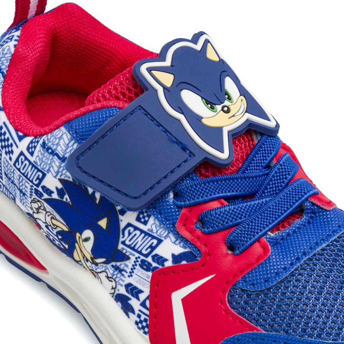 Sneakers sportive blu da Bambino con luci e grafiche Sonic