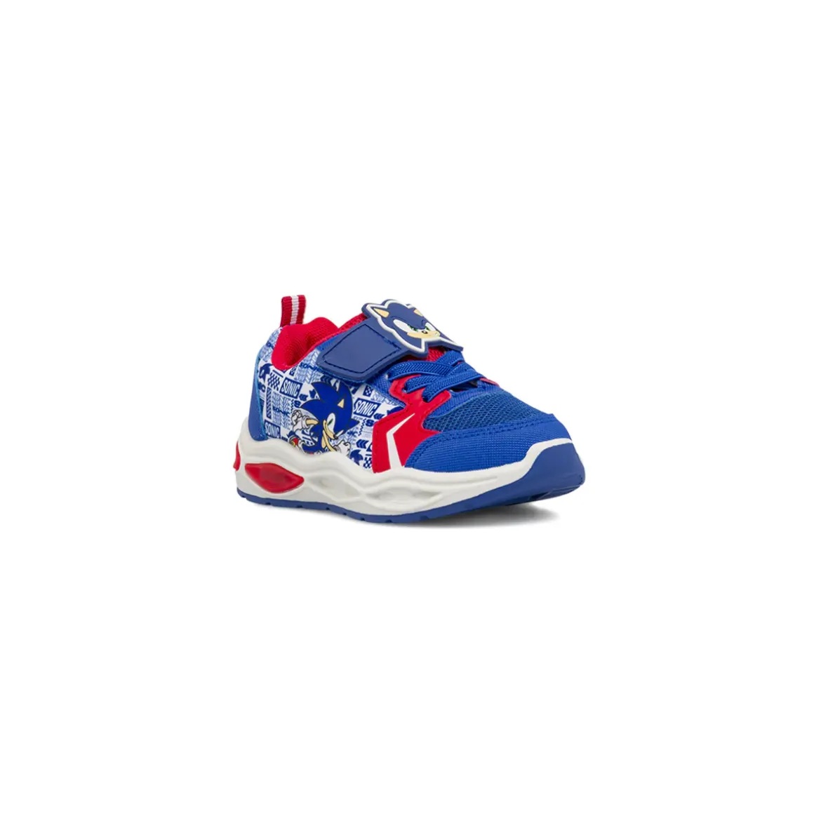 Sneakers sportive blu da Bambino con luci e grafiche Sonic