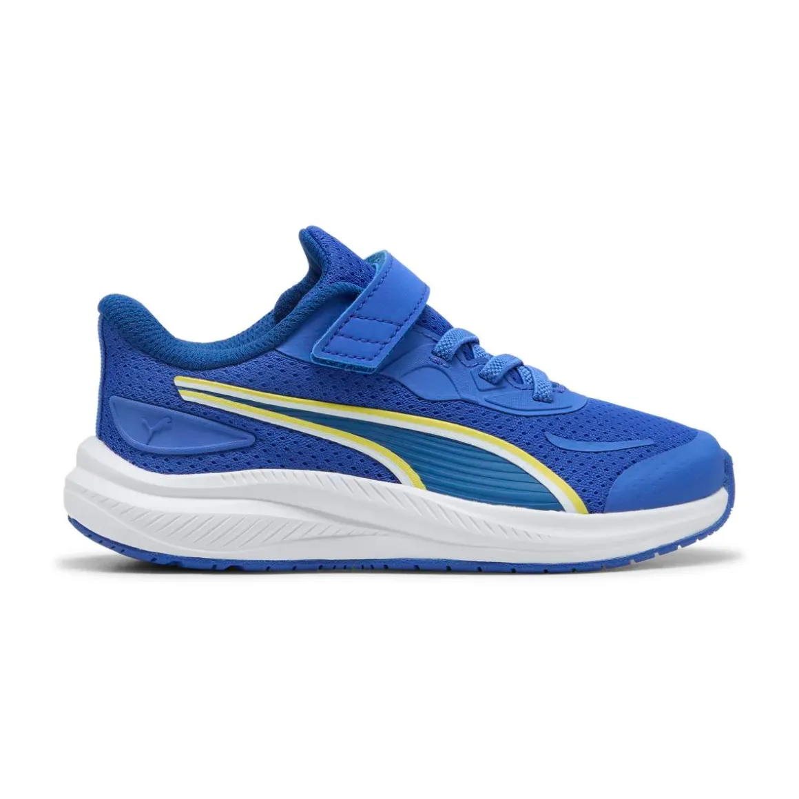 Sneakers sportive blu da Bambino con chiusura a strappo Puma Skyrocket