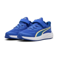 Sneakers sportive blu da Bambino con chiusura a strappo Puma Skyrocket