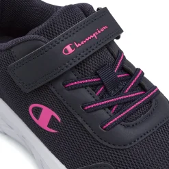 Sneakers sportive blu da Bambina con strappo e lacci elastici Champion