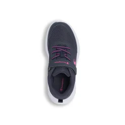 Sneakers sportive blu da Bambina con strappo e lacci elastici Champion