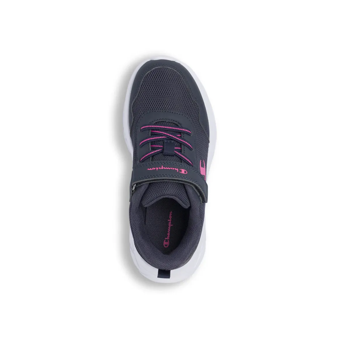 Sneakers sportive blu da Bambina con strappo e lacci elastici Champion
