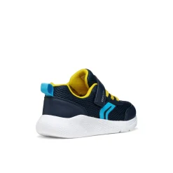 Sneakers sportive blu da Bambino con strappo e suola traspirante Geox
