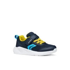 Sneakers sportive blu da Bambino con strappo e suola traspirante Geox