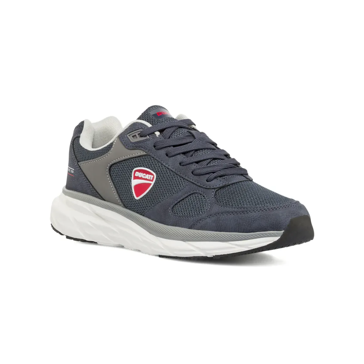Sneakers sportive blu da Uomo con effetto scamosciato Ducati