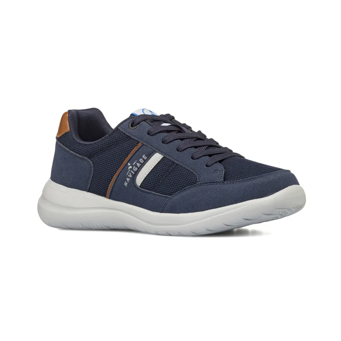 Sneakers sportive blu da Uomo in tessuto mesh traspirante Navigare