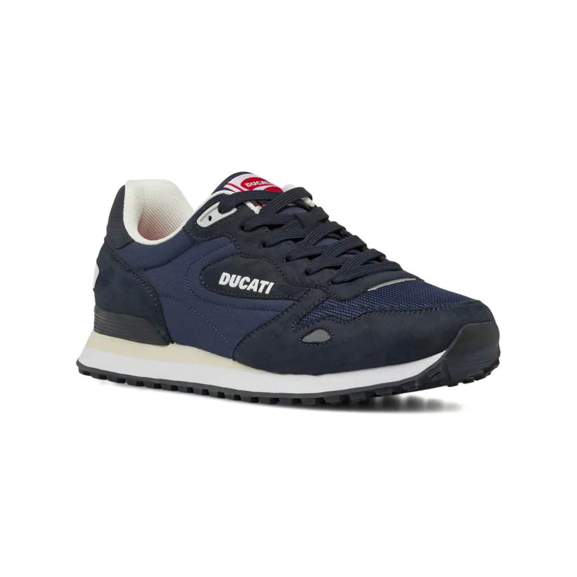 Sneakers sportive Blu Uomo con inserti effetto scamosciato Ducati
