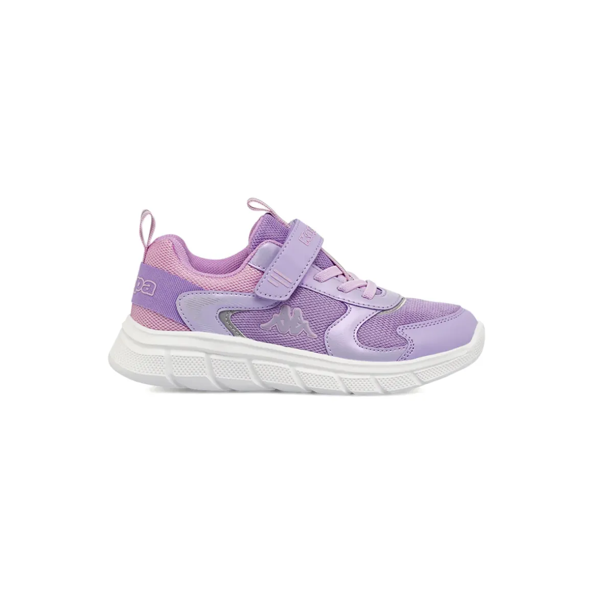 Sneakers sportive da Bambina viola in tessuto mesh con strappo Kappa
