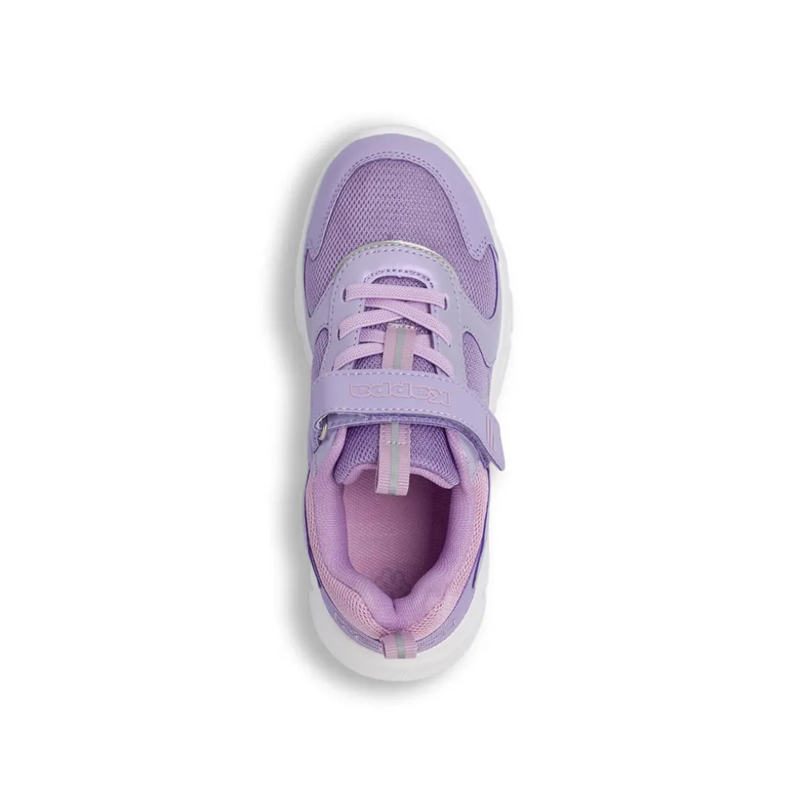 Sneakers sportive da Bambina viola in tessuto mesh con strappo Kappa