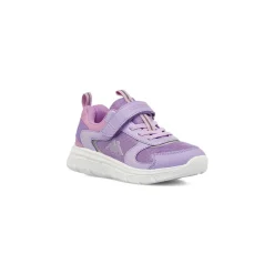 Sneakers sportive da Bambina viola in tessuto mesh con strappo Kappa
