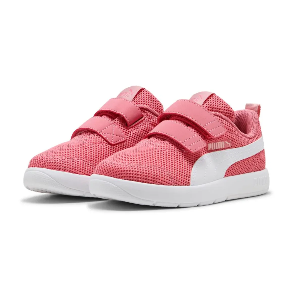 Sneakers sportive da Bambina Rosa con doppia chiusura a strappo Puma