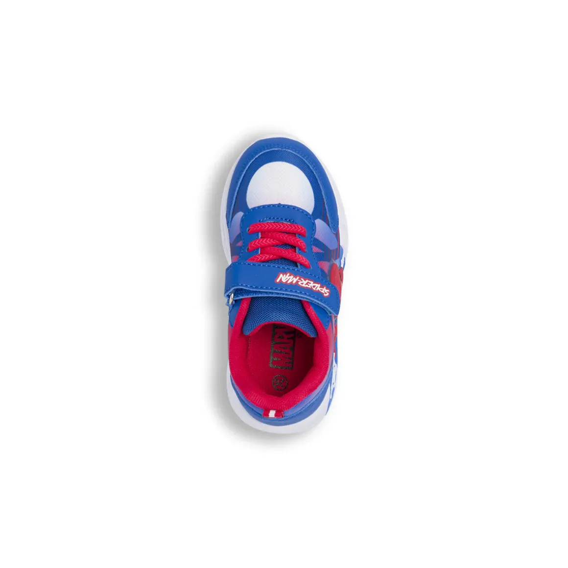 Sneakers sportive da Bambino blu e rosse con luci e strappo Spiderman