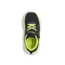 Sneakers sportive da Bambino nere con dettagli fluo e strappo Champion