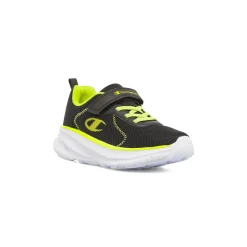Sneakers sportive da Bambino nere con dettagli fluo e strappo Champion