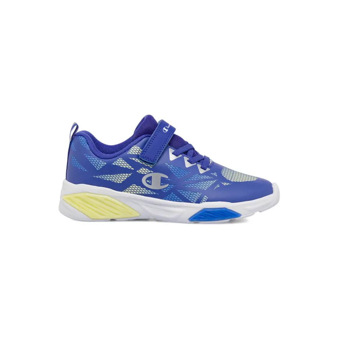Sneakers sportive da Bambino blu con velcro e lacci Champion WAVE