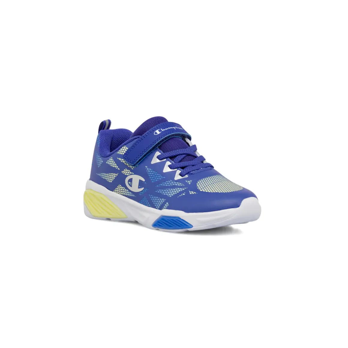 Sneakers sportive da Bambino blu con velcro e lacci Champion WAVE