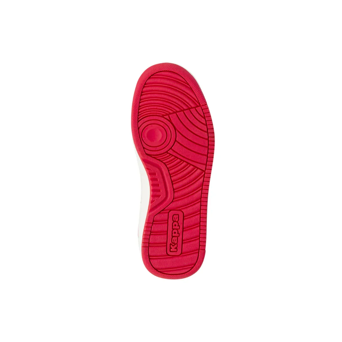 Sneakers sportive da bambino bianche Kappa con dettagli rossi e neri