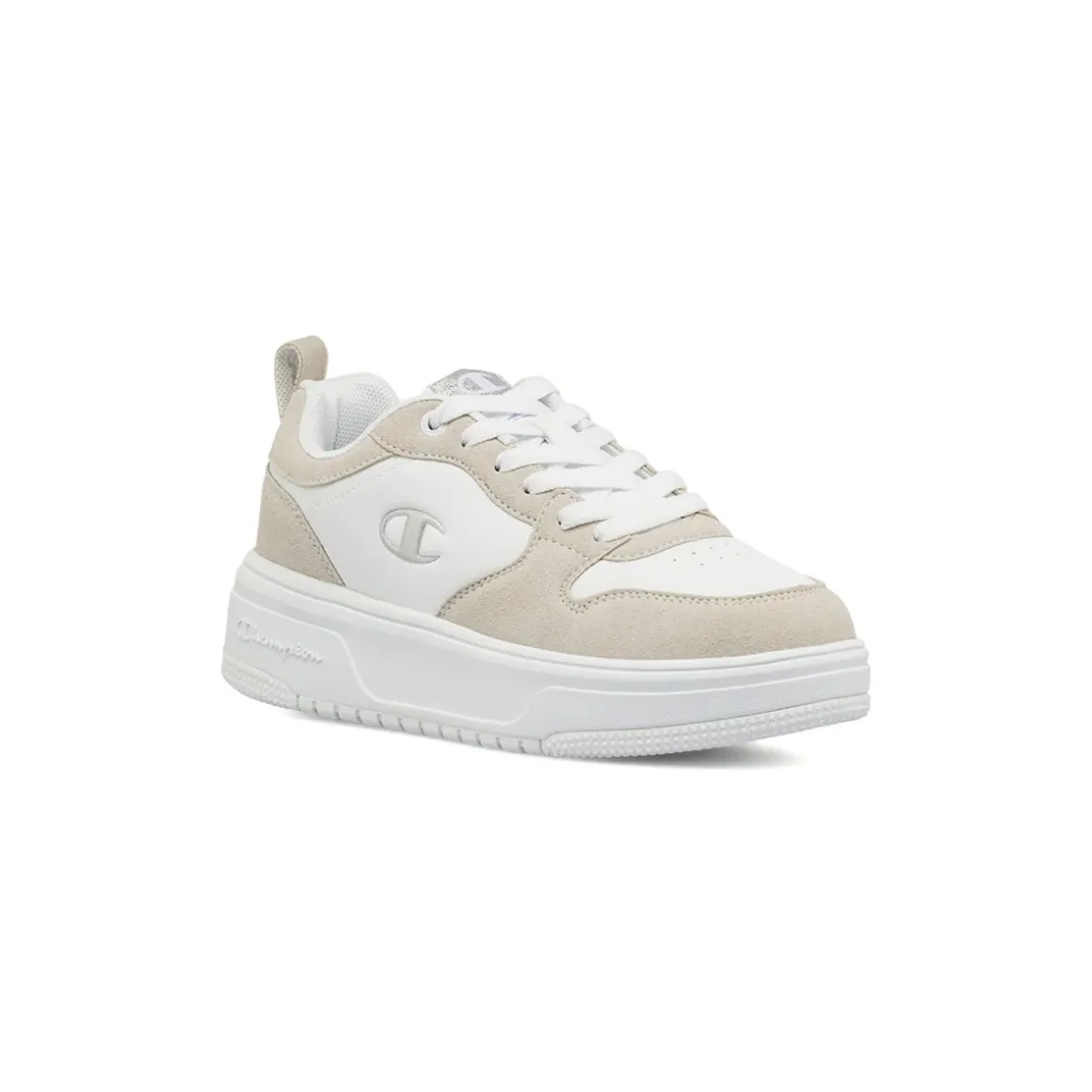 Sneakers sportive da Donna bianche e beige con platform Champion
