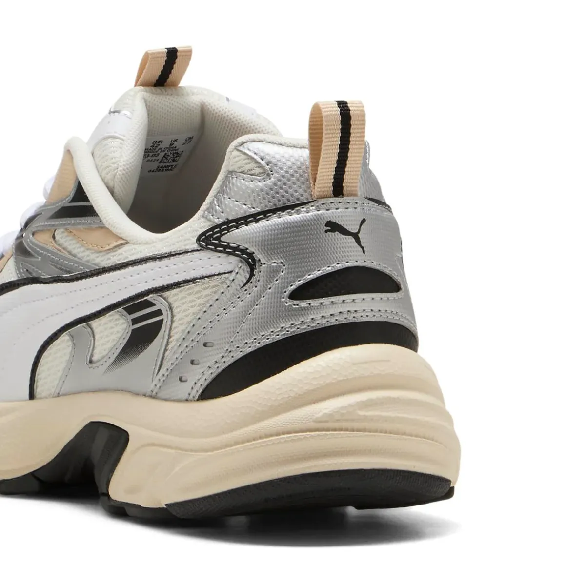 Sneakers sportive da Donna bianche con dettagli argento Puma
