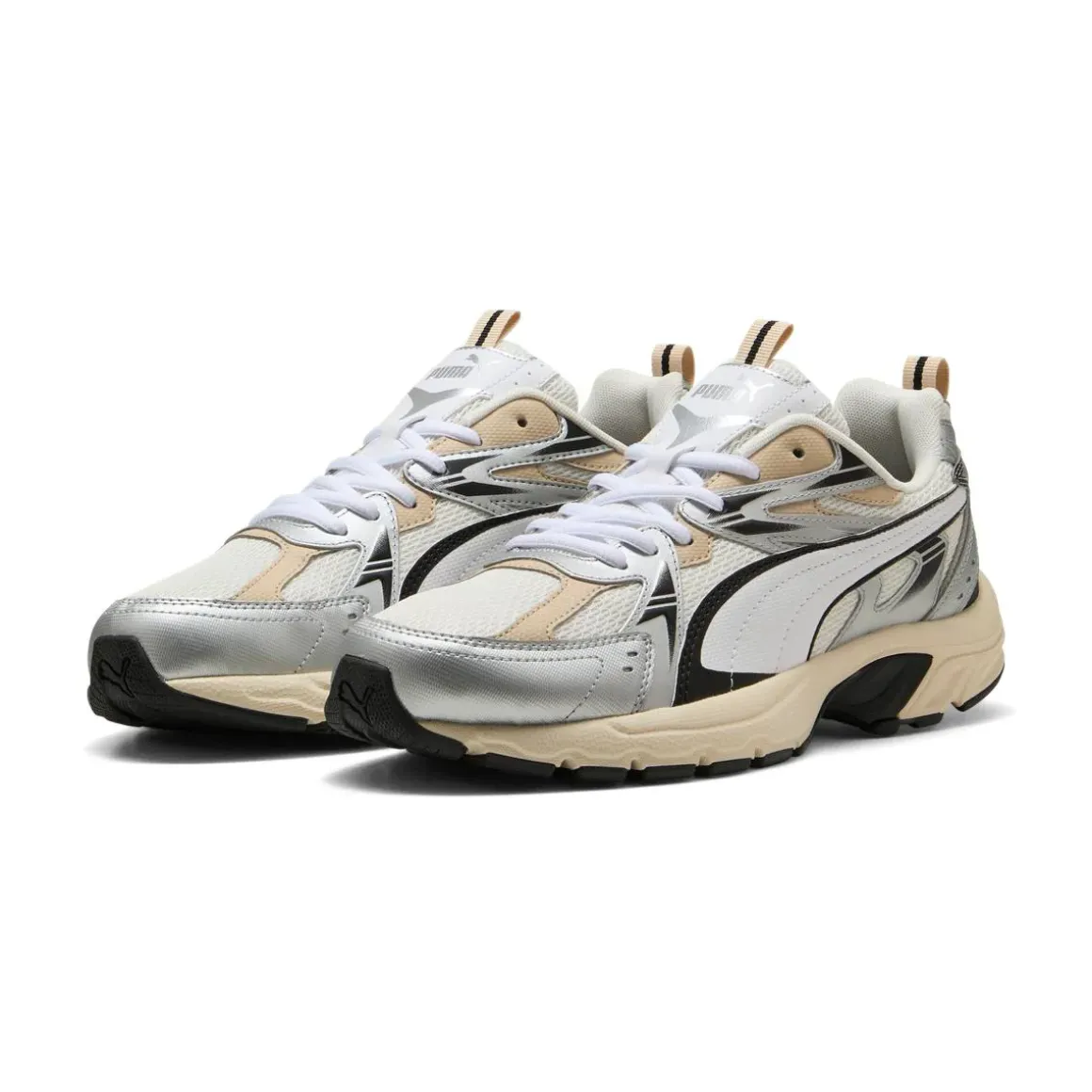 Sneakers sportive da Donna bianche con dettagli argento Puma