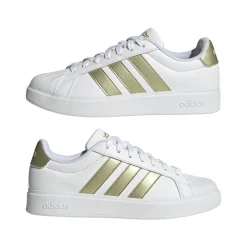 Sneakers sportive da Donna bianche con strisce oro adidas STREETTALK
