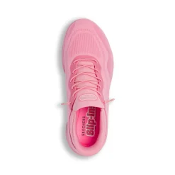 Sneakers sportive da Donna rosa in tessuto mesh Slip-ins Skechers Uno
