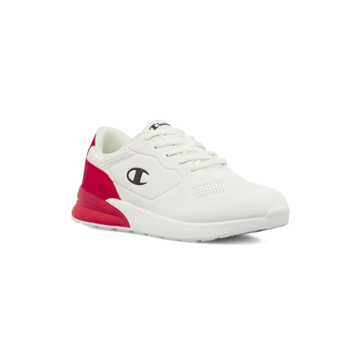 Sneakers sportive da Ragazzo bianche e rosse con logo Champion