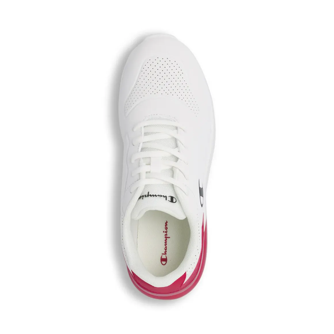 Sneakers sportive da Ragazzo bianche e rosse con logo Champion