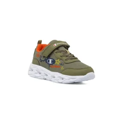 Sneakers sportive da Ragazzo verde militare con luci Champion