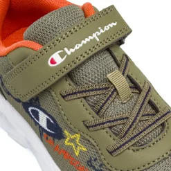 Sneakers sportive da Ragazzo verde militare con luci Champion