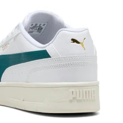 Sneakers sportive da Uomo bianche con banda verde Puma Court Classico