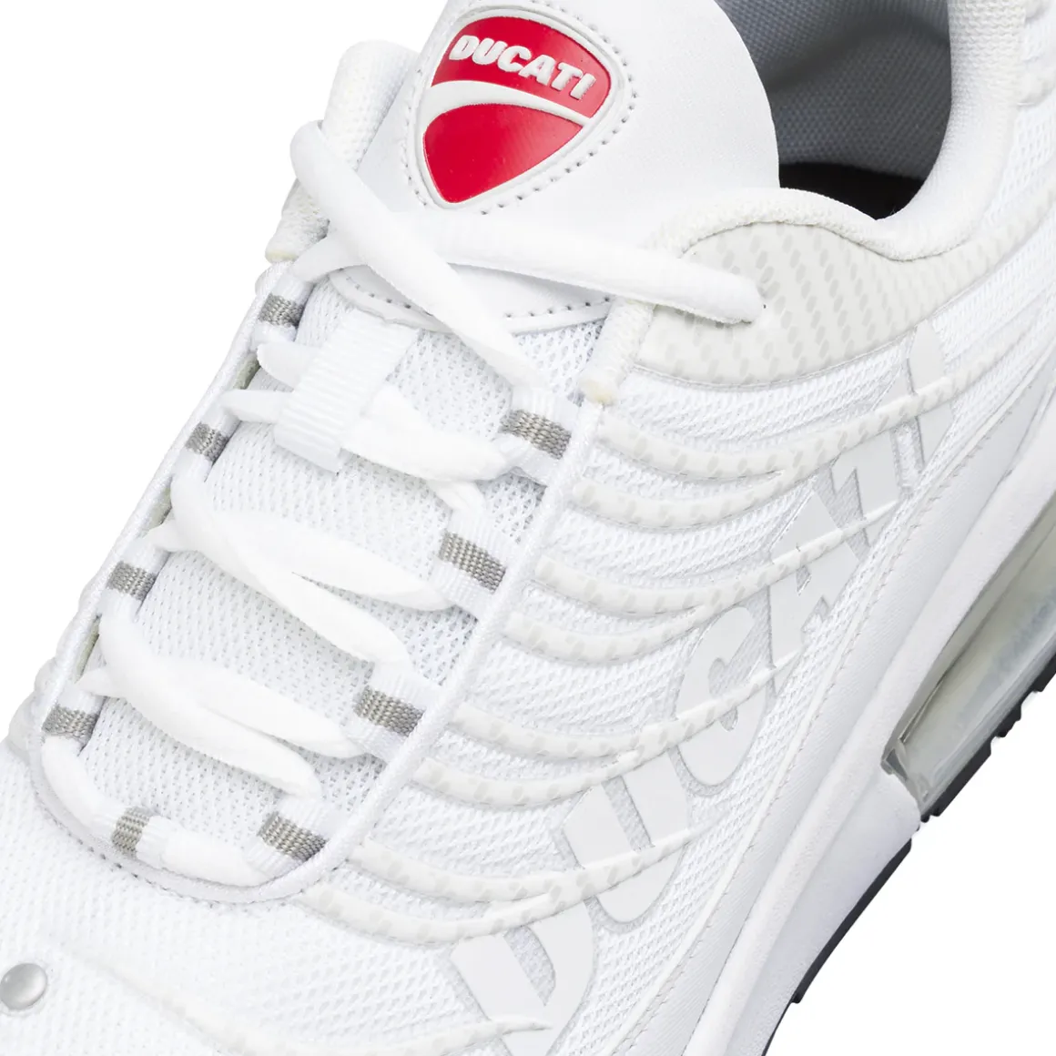Sneakers sportive da uomo bianche con ammortizzazione Ducati