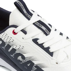 Sneakers sportive da Uomo Bianche con maxi logo laterale Ducati
