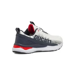 Sneakers sportive da Uomo Bianche con maxi logo laterale Ducati