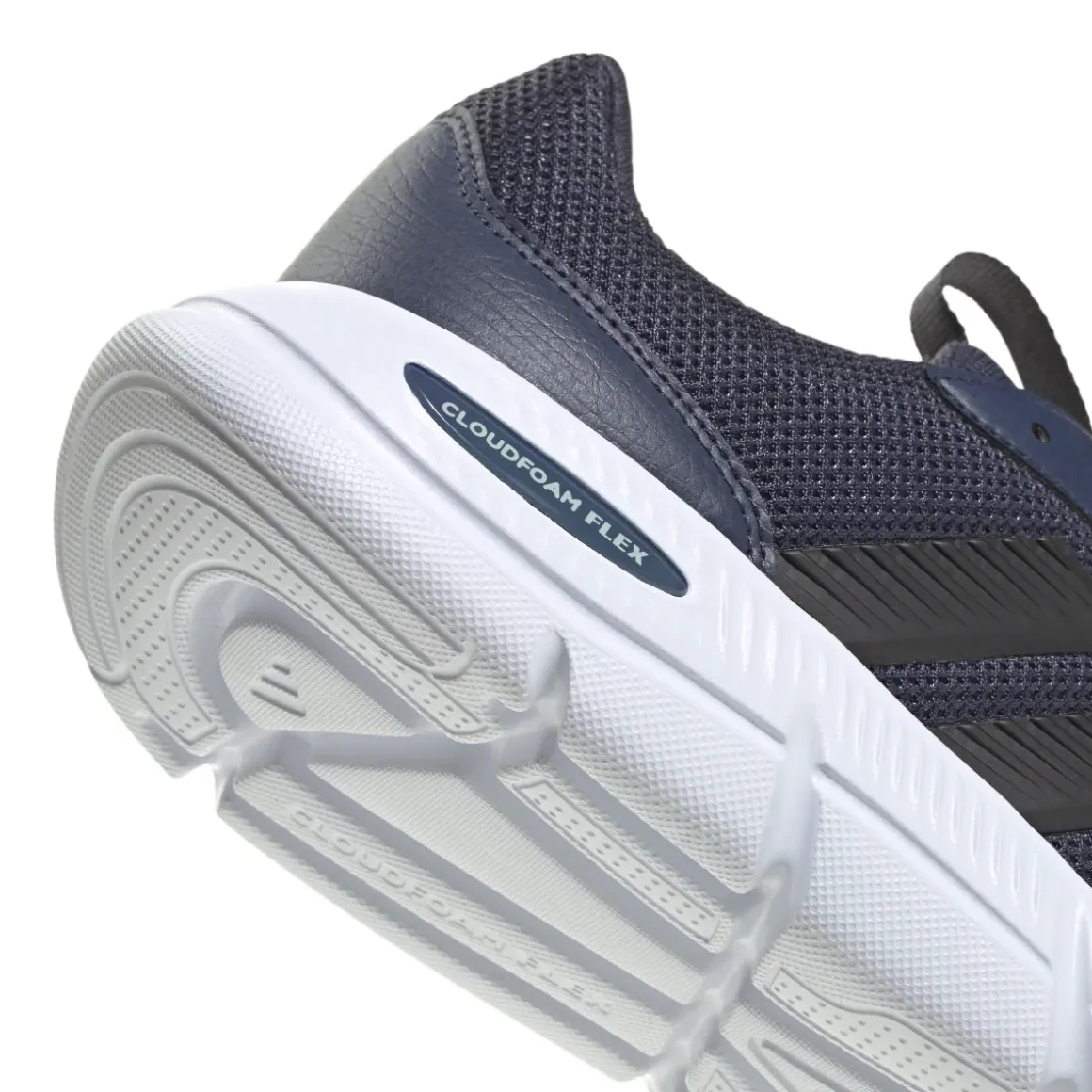 Sneakers Sportive da uomo blu in tessuto tecnico adidas Cloudfoam Flex