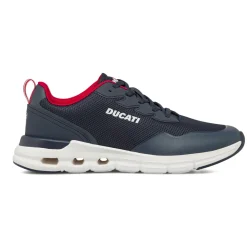Sneakers sportive da Uomo blu in tessuto mesh Ducati