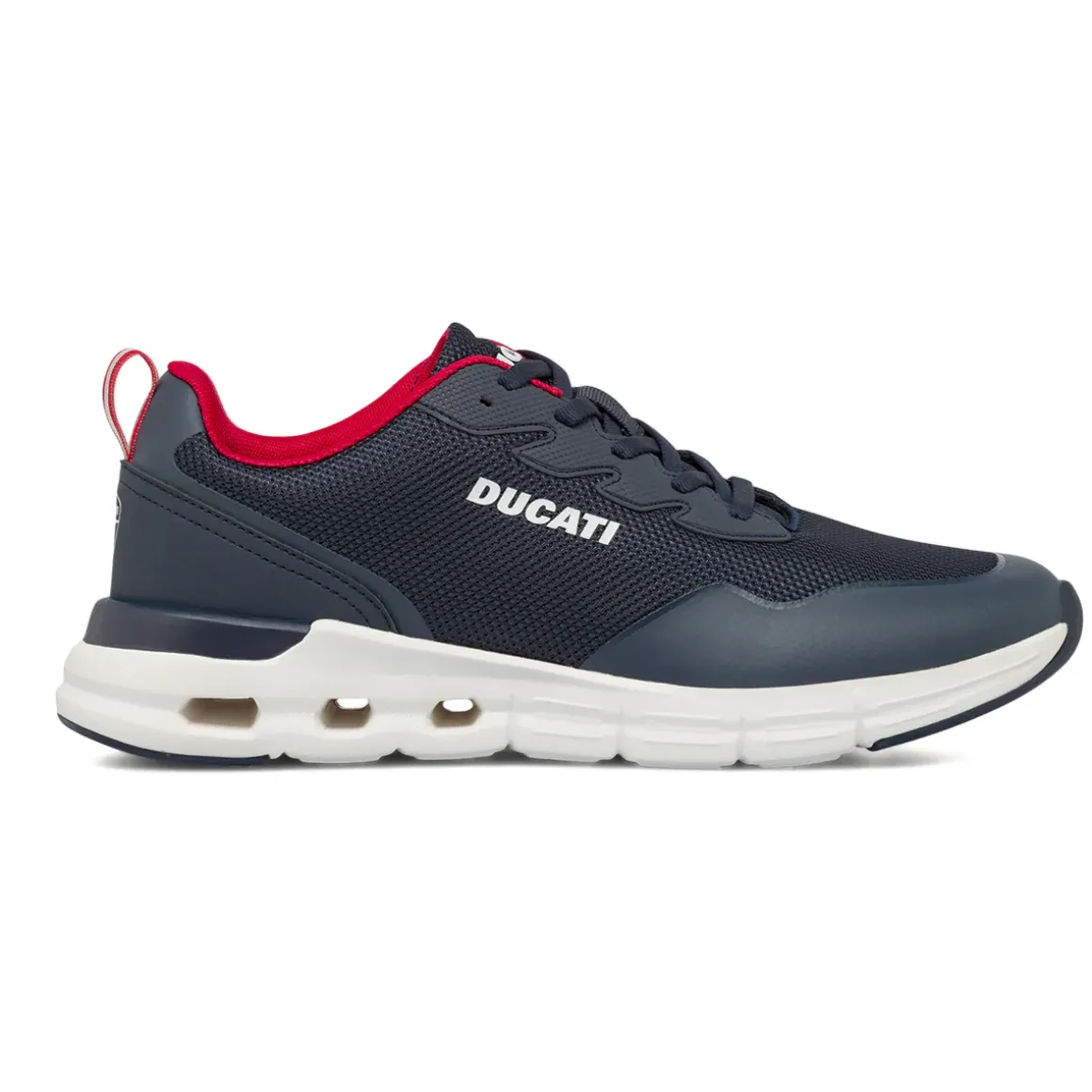 Sneakers sportive da Uomo blu in tessuto mesh Ducati