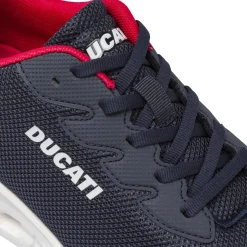 Sneakers sportive da Uomo blu in tessuto mesh Ducati