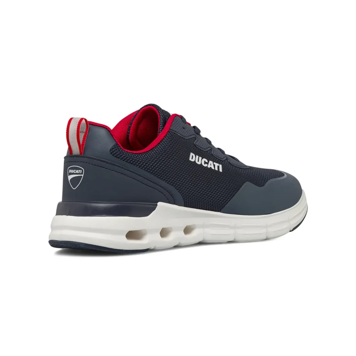 Sneakers sportive da Uomo blu in tessuto mesh Ducati